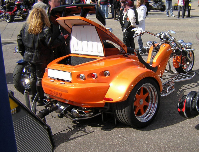 Trike mit Anhänger